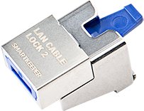 Smartkeeper SmartKeeper NC13PKDB 5 x LAN Cable Locks 2 with 1 x Lock Key Basic Dark Blue SLSART-0310 SLSART0310 (SLSART-0310)
