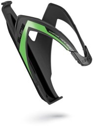Koszyk bidonu ELITE CUSTOMRACE  czarny jasno zielona grafika Uniwersalny
