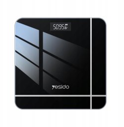 yesido Waga Łazienkowa MG09 do 150kg Elektroniczna, BLACK / CZARNY