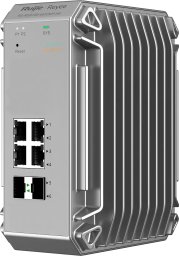 Ruijie Reyee RG-NIS3100-4GT2SFP-HP| Switch zarządzalny przemysłowy, 6 portów, 4xGE, 4xPoE, 120W, 2xSFP, L2, Cloud