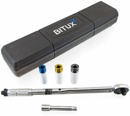 Klucz Dynamometryczny Udarowy 1/2" z Nasadami 28-210 Nm Nasadki