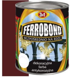 Farba olejno-ftalowa antykorozyjna 3w1Ferrobond 0,65l czerwony tlen