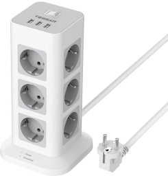 Listwa zasilająca Tessan TS-TPS04-DE (biała)
