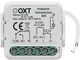 OXT Moduł mini przekaźnik beznapięciowy AC 230V DC 5V 12-48V WiFi TUYA