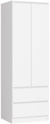 SZAFA STAR S 60 cm 2 DRZWI 2 SZUFLADY PK BIAŁA