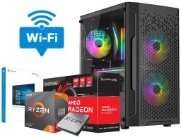 KOMPUTER GAMINGOWY DO GIER RYZEN 5 3600 32GB RADEON RX 7600 8GB M2 1TB W11 RGB