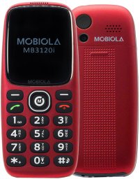 TELEFON GSM MOBIOLA DLA SENIORA MB3120i  2G CZERWONY