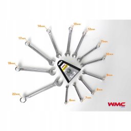 AWTools Zestaw kluczy płasko-oczkowych 12 el. (6,7,8,9,10,11,12,13,14,17,19,22 mm)