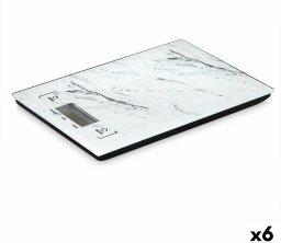 kuchennej wagi 5 kg Marmur Biały 14 x 2 x 20 cm (6 Sztuk)