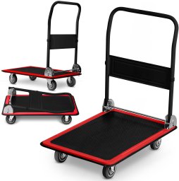 Humberg Wózek transportowy platformowy HM-506 czarno-czerwony