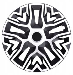 Kołpak 16" THE BEST BICOLOR white/black