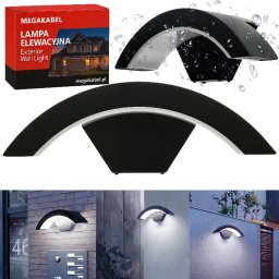 Lampa kinkiet LED elewacyjny nad drzwi 18W zimna barwa CX-31 MEGAKABEL