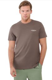 Koszulka męska 4F M1974 ciemny brązowy t-shirt na co dzień r 3XL