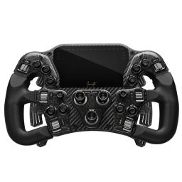 Asetek SimSports Invicta Formula Lenkrad, 4,3-Zoll-LCD, USB-C - Black on Black Edition
