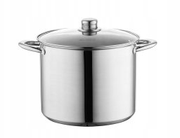 GARNEK INOX WYSOKI CARO 18 CM 3,2L. Z POKRYWKĄ, IND. (ROSÓŁ, BIGOS, KONFITURY)