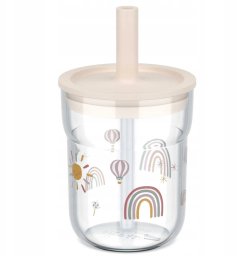 Mepal SZKLANKA DZIECIĘCA ZE SŁOMKĄ MIO 250ML SUNSHINE & RAINBOW 108023065245