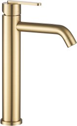 Bateria umywalkowa Rea Ontario Złota Szczotkowana Wysoka