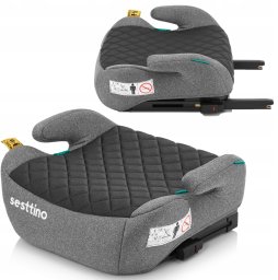 FOTELIK SAMOCHODOWY SESTTINO XBOOSTER GRAY-BLACK I-SIZE 125-150 cm