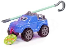 Polesie 75014 Samochód do pchania Bobi z rączką niebieski