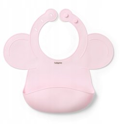 BabyOno BABY ONO 1639/02 SILIKONOWY ŚLINIAK Z REGULOWANYM ZAPIĘCIEM