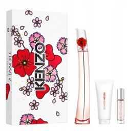 SET KENZO Flower Poppy Bouqet EDP spray 100ml + BODY LOTION 75ml + EDP spray 10ml