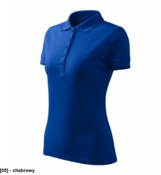 Pique Polo Free - ADLER - Pique Polo Free - Koszulka polo damska, 200 g/m2, 65 % bawełna, 35 % poliester - chabrowy XL