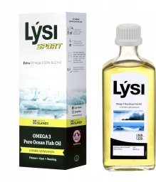 Holland & Barrett LYSI_Sport Omega 3 Pure Atlantic Fishoil suplement diety cytrynowy 240ml