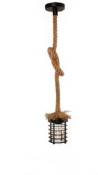 Lampa oprawa sznur jutowy konopny RC12