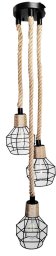 Lampa oprawa sznur jutowy konopny 3RC06