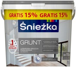Śnieżka Grunt szybkoschnący 10L Wydajna farba lateksowa podkładowa