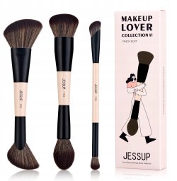 JESSUP_6-in-3 Duo-End Face Brush Collection zestaw 3 pędzli do makijażu T508
