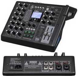 DNA MIX-EFF 4 analogowy mikser dźwięku 4 kanały USB MP3 Bluetooth Phantom +48V DSP EQ