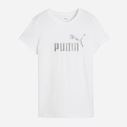Puma moteriški marškinėliai ESS, balti