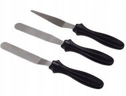 ZESTAW 3 SZPATUŁEK DO DEKORACJI WYROBÓW CUKIERNICZYCH BRUNBESTE BB-1693