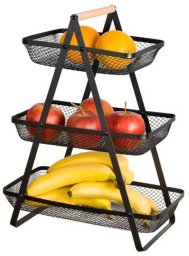 KOSZYK PIĘTROWY NA OWOCE 3 POZIOMOWY PATERA BRUNBESTE BB-3434