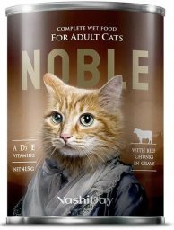 NOBLE NOBLE CAT 415g  WOŁOWINA  ( kawałki       w sosie )    /24