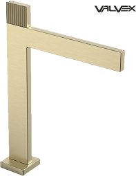2417970 / VALVEX / VARSO / BATERIA UMYW. 1-OTW. WYSOKA BEZ KORKA BRUSHED GOLD /
