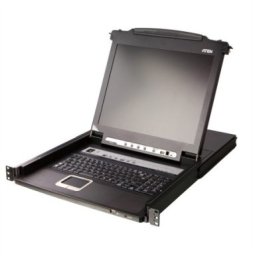 Konsola KVM Aten Przełącznik KVM LCD ATEN CL5708MW o szerokości 43 cm, USB-PS/2, VGA, 8 portów, układ FR