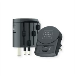 Skross Alpha z europejską ładowarką USB Uniwersalny adapter podróżny AC, cały świat