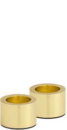 Lyseholder Uyuni 2-pak Ø3.2xH2.3cm Til Stagelys Metal Messing,2 stk/pk