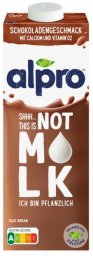 Alpro napój sojowy roślinny czekoladowy not milk zamiennik mleka wegetariański niemiecki 1l.