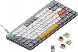 Nuphy - Air75 V2 Wireless Mechanical Keyboard - Bezprzewodowa Klawiatura Mechaniczna Slim Lunar Gray Brown