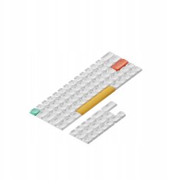 Nuphy - nSA Shine-through ABS Keycaps - Nasadki do klawiatury niskoprofilowej Air 60 V2 Białe