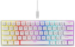 RoGer K61 Gaming Mechanical Keyboard RGB / White