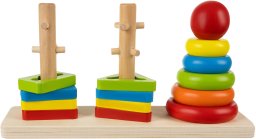 DREWNIANA UKŁADANKA SENSORYCZNA MONTESSORI SORTER 19870 ZABAWA DLA DZIECI