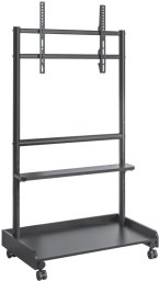 Stojak mobilny TV 50-86” do 68kg regulowany 2 półki AV