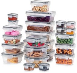 ZESTAW 24 POJEMNIKÓW NA ŻYWNOŚĆ Z POKRYWAMI I USZCZELKAMI 229159