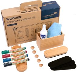 Legamaster WOODEN whiteboard accessory set 17-piece, Accessory set, Netherlands, FSC mix 70%, 214 mm, 333 mm, 74 mm