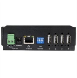 EX-6003HMVS Ethernet 1Gigabit do 4 portów USB 2.0, z zabezpieczeniem przepięciowym 15KV ESD w metalowej obudowie