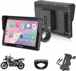 TP-Link Motocyklowy ekran Carpuride W702S Carplay/Android Auto uchwyt BM05 nowy